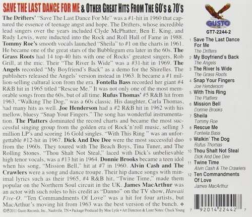Vista 2 de Save The Last Dance For Me and Other Great Hits From The 60's & 70's