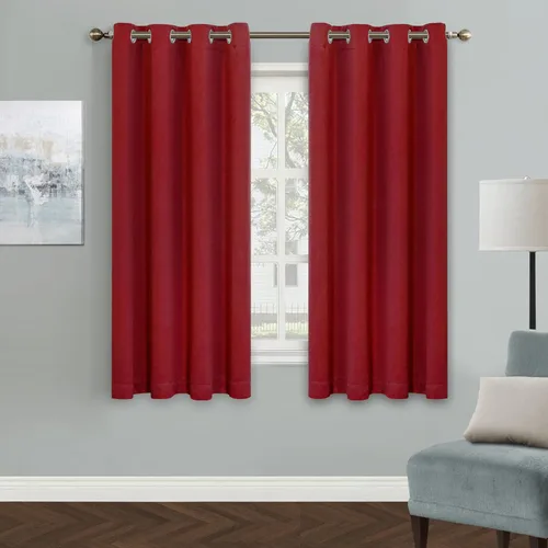 Vista 122 de MYSKY HOME - Cortinas opacas amarillas para sala de estar y dormitorio, cortinas de 84 pulgadas de largo, con ojales, cortinas de oscurecimiento