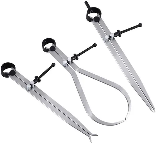 Vista 2 de Big Horn 19053C Juego de 3 piezas de calibrador de resorte/divisor de 8 pulgadas