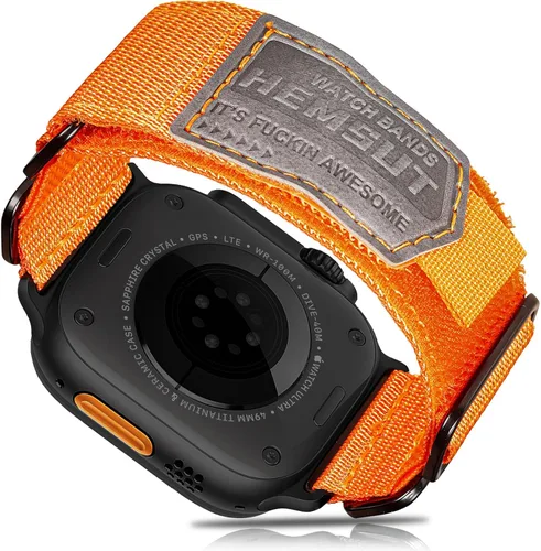 Vista 17 de Hemsut Compatible con Correa de Apple Watch, Correa Deportiva de Nylon Super Resistente con Diseño de Bucle Tejido para iWatch