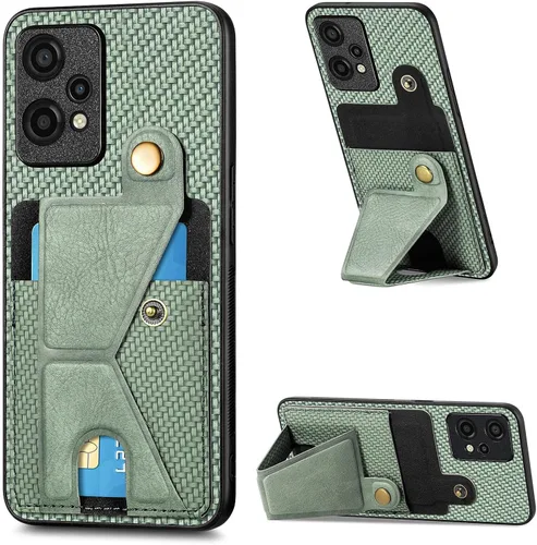 Vista 146 de Funda para Oppo K10x / OnePlus Nord CE 2 Lite 5G Funda para Realme 9 5G / 9 Pro / Q5 / V25 Funda de piel sintética con ranuras para tarjetas