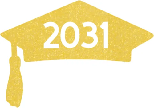 Vista 11 de Class of 2031 Graduation Cap Decal, Graduation T Shirt Transfer, DIY Graduate Shirt Patch, Grad Tshirt Sticker, HTV Vinyl Applique, Pick