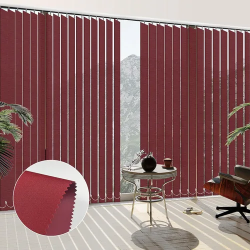 Vista 19 de FACIMI Persianas verticales opacas, color verde manzana personalizada de 3.5 pulgadas, persianas verticales de tela con listones de protección UV