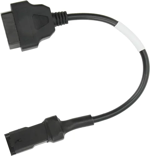 Vista 3 de 4 Pin Motorcycle Diagnostic Connector, OBD Adapter Cable Replacement for Ducati - ABS Material, Stable Performance, Easy Plug and Play Installation