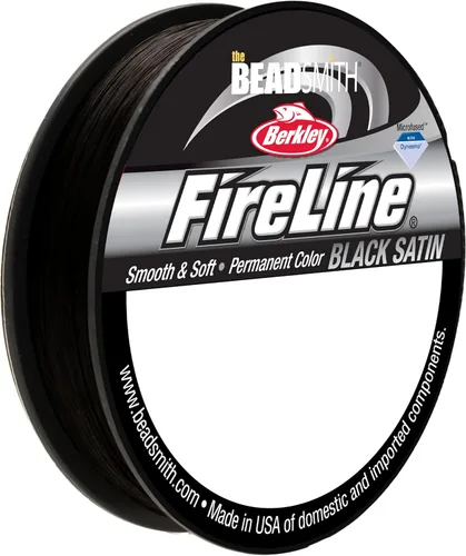 Vista 14 de The Beadsmith Fireline by Berkley - Hilo trenzado microfusionado - Prueba de 4 libras, diámetro de 005"/.12mm, carrete de 50 yardas, color cristal