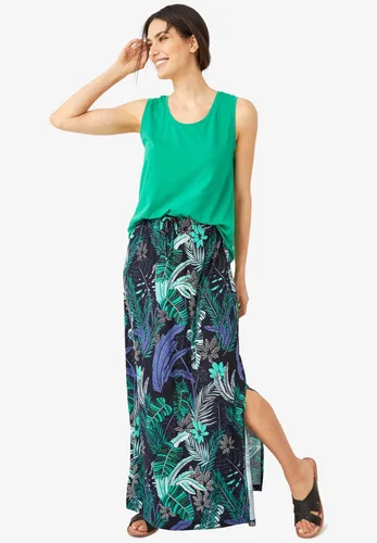 Vista 5 de Ellos Falda larga de punto de talla grande para mujer