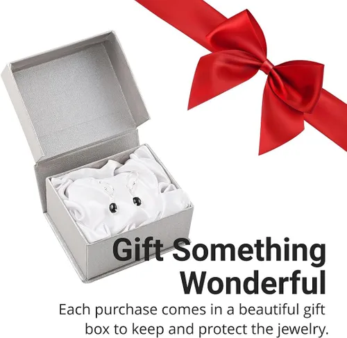 Vista 6 de Black Tourmaline Earrings in 925 Sterling Silver - Tourmaline Crystal Dangle Leverback Earrings for Women