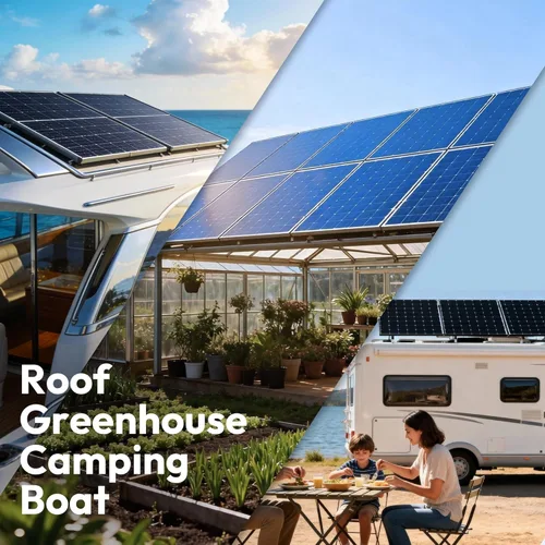 Vista 6 de JJN Paneles solares de 100 W, panel solar monocristalino de 10BB de 12 V 100 W, cargador de alimentación de módulo fotovoltaico de alta eficiencia