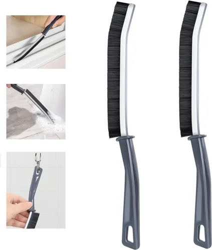 Vista 7 de 5 cepillos de limpieza de hendiduras de cerdas duras – Cepillos de limpieza de hendiduras para uso doméstico, herramienta multifuncional
