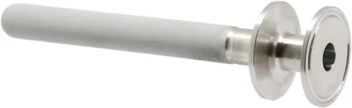 Vista 10 de QiiMii Piedra de difusión de tres abrazaderas de acero inoxidable de 1.5 pulgadas, aireación de 2 micrones, carbonatación con entrada de CO2 NPT