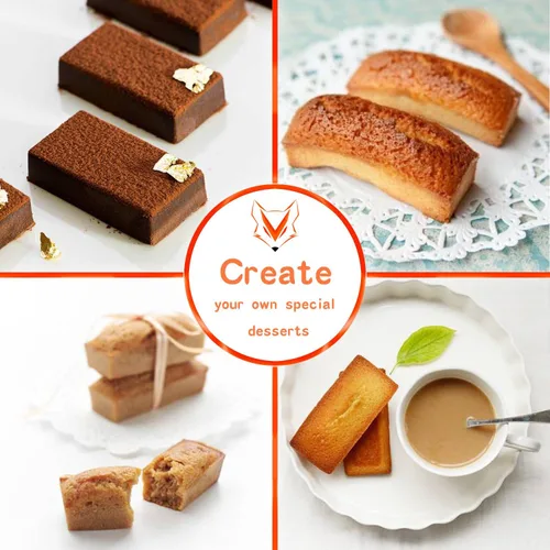 Vista 6 de V-fox 40 Cavities Rectangle Caramel Silicone Molds for Chocolate Truffles, Ganache, Jelly, Candy and Praline, Ice Cube Tray, Random Color, Medium