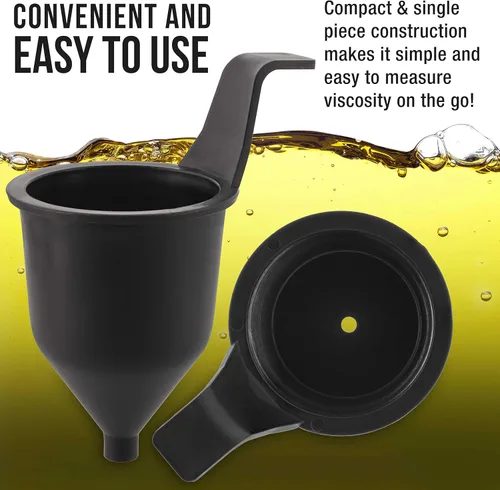 Vista 4 de TCP Global Brand SG244 Liquid Thickness & Viscosity Measuring Cup Ford # 4 Four, Viscosimeter to Measure Paint
