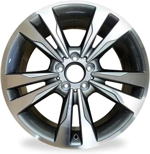 Nueva rueda única de 18" 18x8.5 de aleación para 2014–2016 Mercedes-Benz Clase E, E350, E400 | Llanta de reemplazo de diseño OEM | Mecanizado gris |