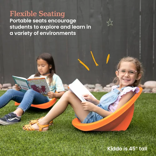 Vista 37 de ECR4Kids Leaf Asiento de suelo, silla mecedora, morado, 6 piezas