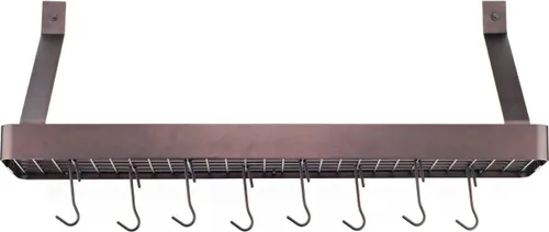 Vista 7 de Cuisinart Chef's Classic - Estante para ollas de pared estilo barra de 33 pulgadas, bronce aceitado