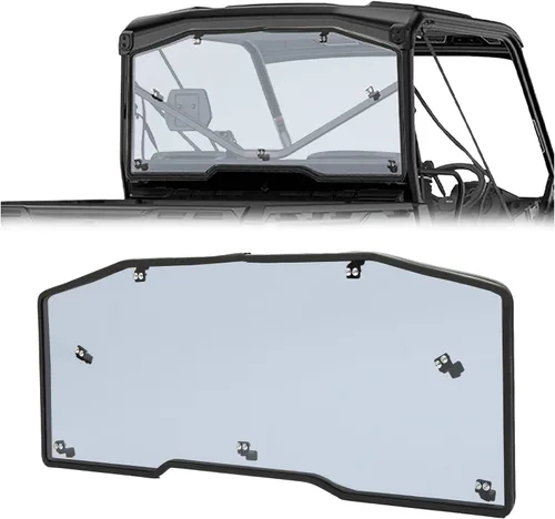Kojem Parabrisas trasero compatible con Can-Am Defender HD 5 HD 8 HD 10 MAX Smoke Back Wind Shelter 2016-2023 parabrisas panel trasero (ver lista de