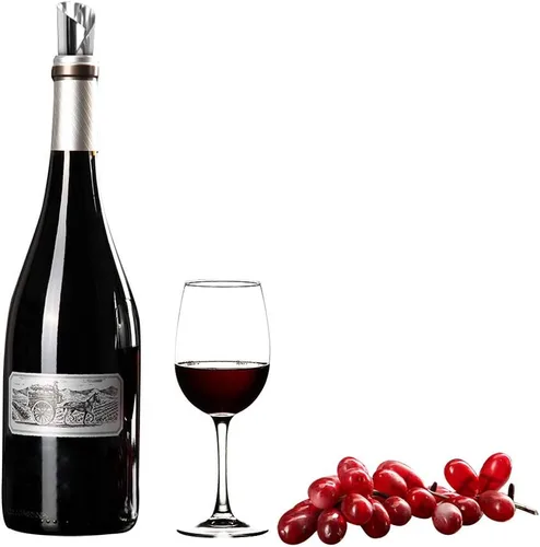 Vista 3 de 100 piezas de plata vino vertedor gota parada vertido disco caño