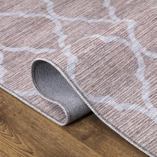 Vista 5 de Abani Alfombra rectangular de polipropileno de 4 x 6 pies, diseño moderno de polipropileno, lavable a máquina, resistente a las manchas