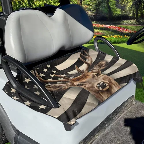 Vista 48 de Yewattles Funda de asiento de carrito de golf, toalla portátil para asiento de coche, ajuste universal, carrito de golf de 2 asientos