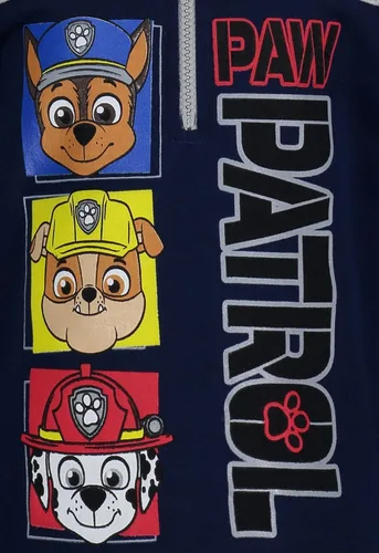 Vista 3 de Nickelodeon Paw Patrol Rubble Marshall Chase - Sudadera de forro polar con media cremallera para niños pequeños y grandes