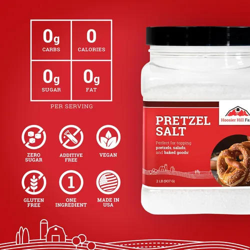 Vista 4 de Hoosier Hill Farm Sal de pretzel grueso, 2 libras (paquete de 1)
