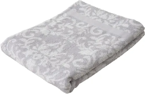 EMOOR Toalla jacquard 100% algodón para cama y sofá, fabricada en Japón, tamaño individual japonés (55 x 75 pulgadas), azul y gris, agradable al