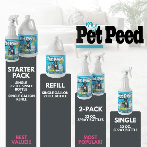 Vista 4 de My Pet Peed - Removedor de manchas y olores de mascotas (botella de spray de 32 onzas)