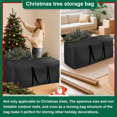 Vista 5 de Bolsa de almacenamiento para cojines 420D impermeable de 68 pulgadas de largo, rectangular, para exteriores, bolsa de almacenamiento para cojines