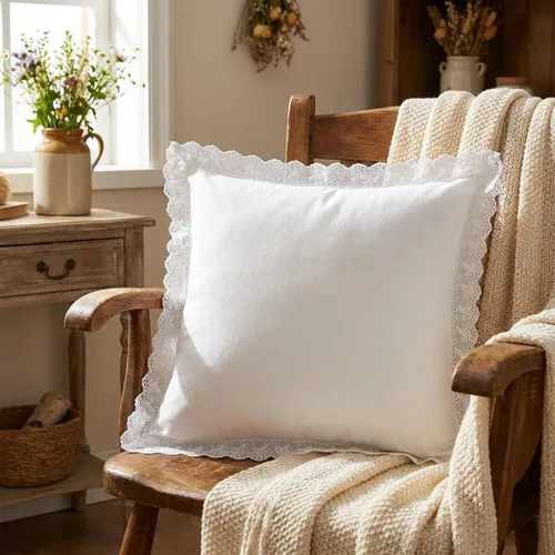 Vista 3 de IDONGCAI Cinta de algodón con ojales de encaje, 7 yardas (1.57 pulgadas de ancho) bordada de encaje de algodón floral para manualidades, ropa, ropa