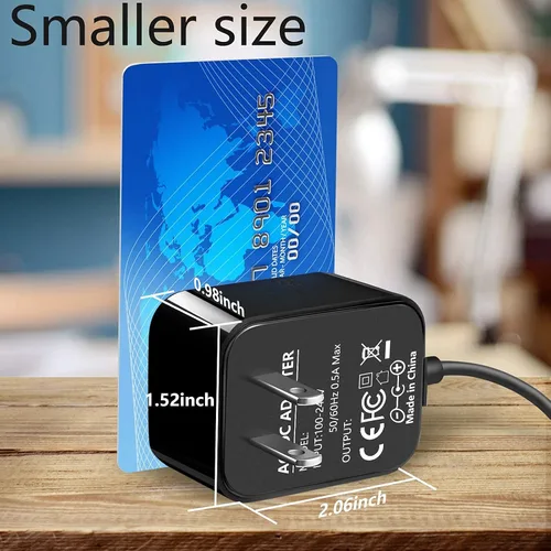 Vista 3 de VHBW Adaptador de corriente de pared de repuesto de 5 V/1 A de 5.9 pies - Compatible con concentrador de puente de iluminación inteligente