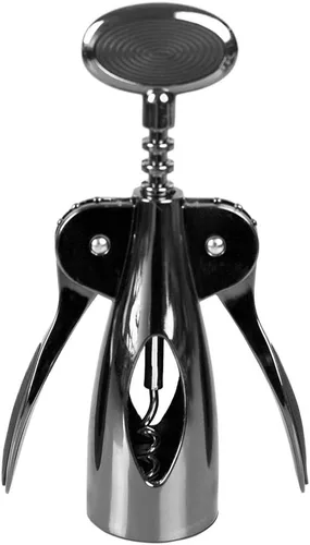 Vista 10 de Home Basics - Abrelatas manual de aleación de zinc curvada con perilla grande de fácil giro Asas de agarre antideslizantes Rueda de corte