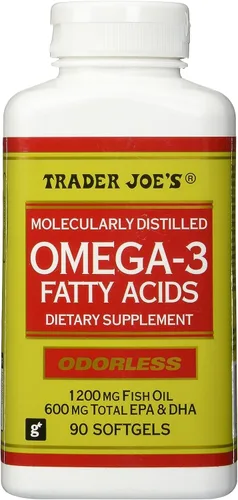 Trader Joe's Suplemento dietético de ácidos grasos omega-3 destilados molecularmente
