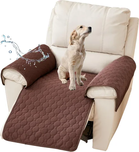 Vista 9 de Funda reclinable resistente al agua, protector de sofá para mascotas, fundas antideslizantes para sillas reclinables, fundas acolchadas gruesas