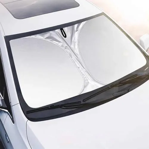 Vista 2 de 1Pc Car Front Windshield Sun Shade for HR-V HRV 2023-2025, Customized Auto Interior Sunshade Protector High Density Reflective Material Foldable UV