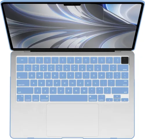 Vista 7 de IBENZER Compatible con MacBook Air 2025 2024 2023 de 15 pulgadas M4 A3241 M3 A3114 M2 A2941, carcasa rígida, cubierta de teclado, película