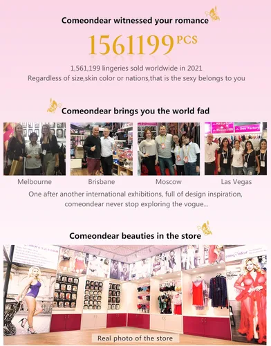 Vista 9 de comeondear Women Lace Garter Belt for Thigh Highs Plus Size Suspender Belt Set Mesh Garter Belts with 6 Metal Clips