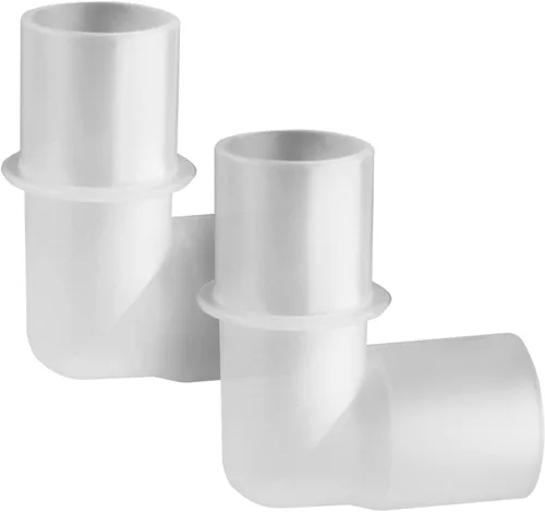 IMPRESA Conector de codo de plástico compatible con ResMed AirSense/AirCurve/AirStart 10 y AirSense 10 piezas, 2 unidades de flujo sin enredos