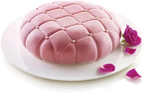 Vista 3 de Silikomart Eleganza (Elegance) Molde de silicona, molde flexible para pasteles con detalles en 3D, fácil de desmoldar, horno, microondas, congelador