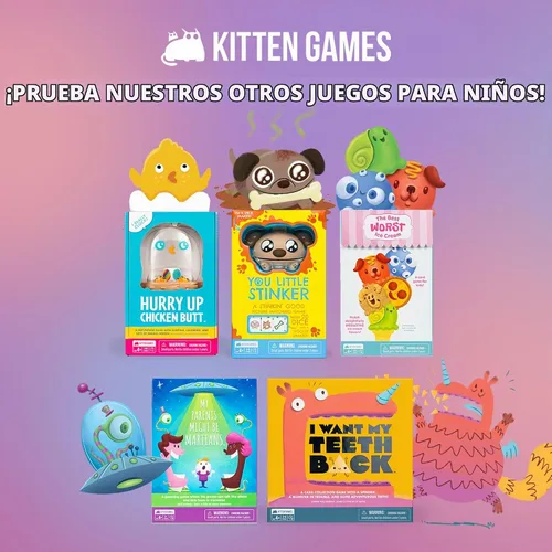 Vista 7 de Exploding Kittens You Little Stinker Dog, 2-5 Players, Ages 4+ Dice Game
