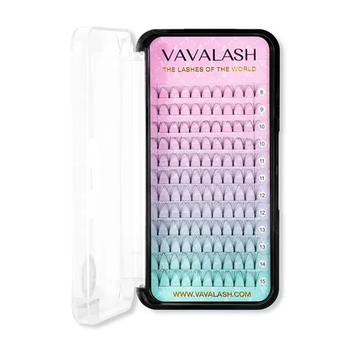 Vista 7 de Extensiones de pestañas 3D 4D 5D 6D 7D 10D Grosor 0.05/0.07/0.1 C/D Pestañas rizadas, tallo corto, se unen con calor, volumen