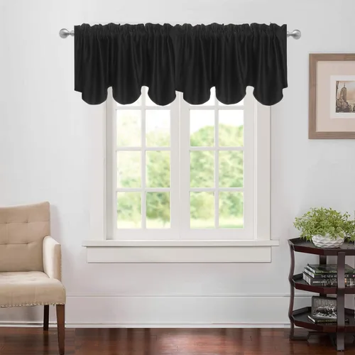 Vista 34 de Aquazolax Half Window Curtains 24 Inch Length, 28" Wide Rod Pocket Small Window Treatment for Kitchen, Bathroom, Camper, Beige, 2 Panels Set
