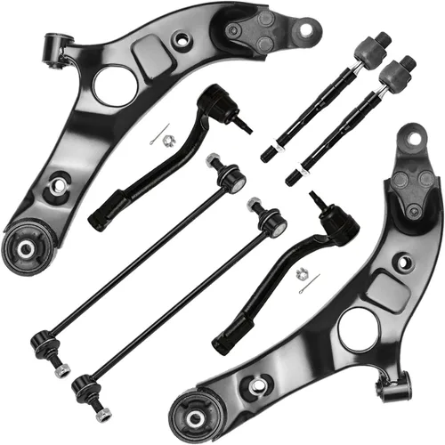 Vista 380 de Detroit Axle - Kit de brazos de control delanteros 2WD de 8 piezas para Ford F-150 Lincoln Mark LT 05-08, 4 brazos de control superior e inferior