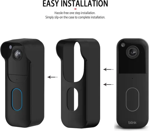 Vista 6 de Funda de silicona para Blink Video Doorbell (2.ª generación), funda protectora de silicona resistente a la intemperie con borde para la nueva cámara