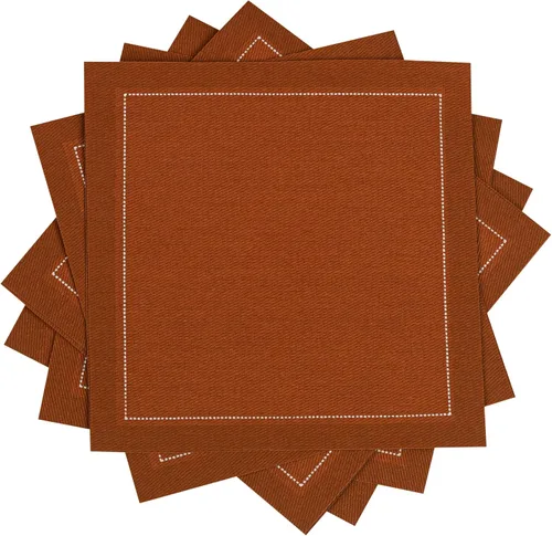 Vista 14 de Servilletas de cóctel de algodón blanco, 100% algodón, paquete de 50 unidades, 4.5 x 4.5 pulgadas, calidad de hotel, suaves y absorbentes, ideales