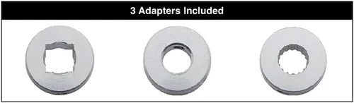 Vista 5 de United Pacific 24009 Billet - Kit de manija de manivela de aluminio para ventana, aplicación universal, 3 adaptadores incluidos, acabado de aluminio