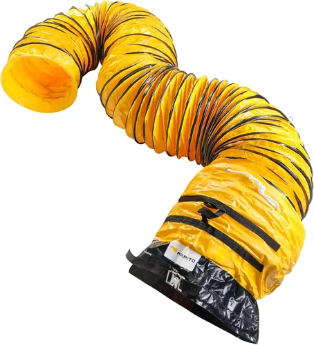 Vista 13 de MOUNTO Manguera flexible de conducto de PVC de 25 pies para ventilador de escape (8 pulgadas)