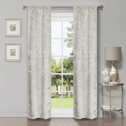 Vista 56 de Superior Cortinas opacas, oscurecimiento de la habitación para dormitorio, bloqueo solar, térmicas, cortinas bohemias modernas, colección de hojas