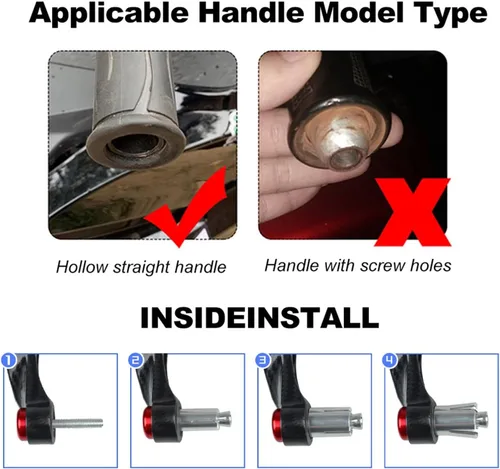 Vista 4 de Agarres de manillar de motocicleta Protector de palanca de embrague de freno Protector para Yamaha XT660R XT660 XT660X XT660Z 2004-2017