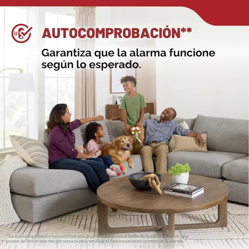 Vista 6 de Kidde Detector de humo, funciona con batería de 10 años, con alertas de voz, luces LED de estado, alarma de 85 dB, 5 pulgadas, 20SD10-V, 1 paquete