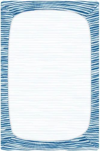 Vista 3 de GOODOLD Abstract Striped Blue Crib Sheets for Boys Girls, 52x28 Inch Soft and Breathable Pack n Play Sheets, Portable Mini Stretchy Cribs Sheets